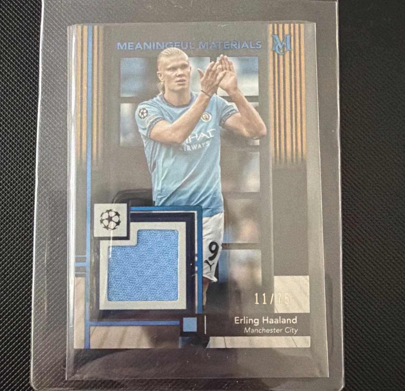 Topps UEFA Champions League Museum Collection Meaningful Materials Erling Haaland Jersey /75