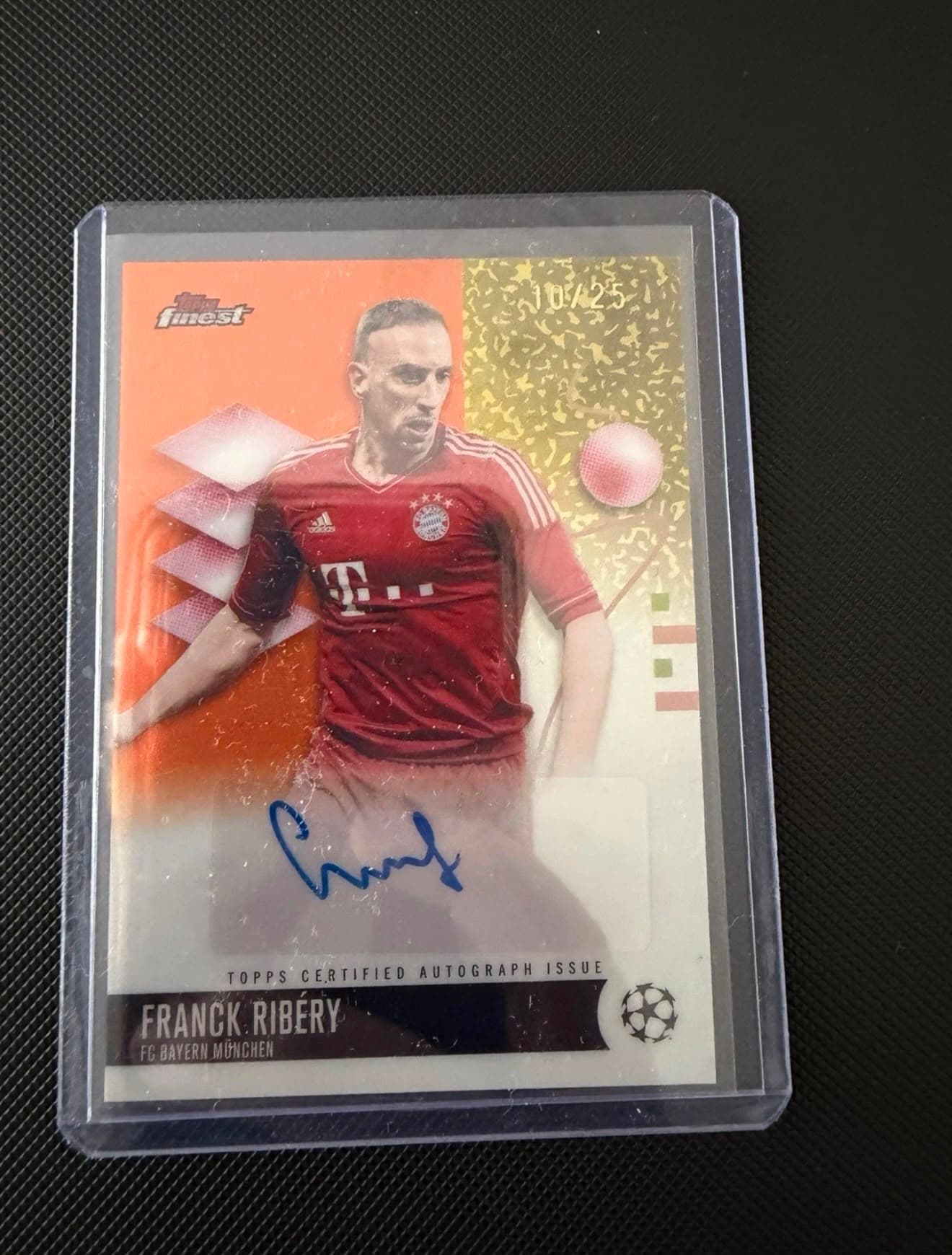 Topps Finest UEFA Champions League Autograph Franck Ribéry /25