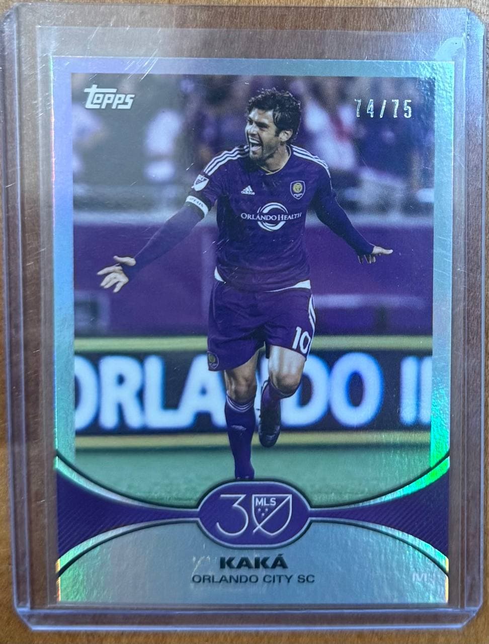 2025 Topps MLS 30th Season Aqua Foil #144 Kaká /75