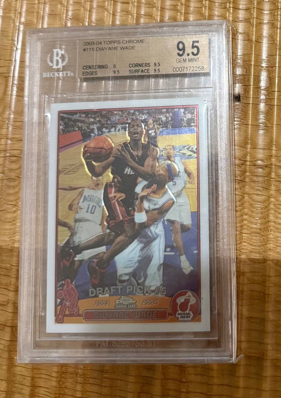 2003–04 Topps Chrome Draft Picks #115 Dwyane Wade Rookie Card (RC)