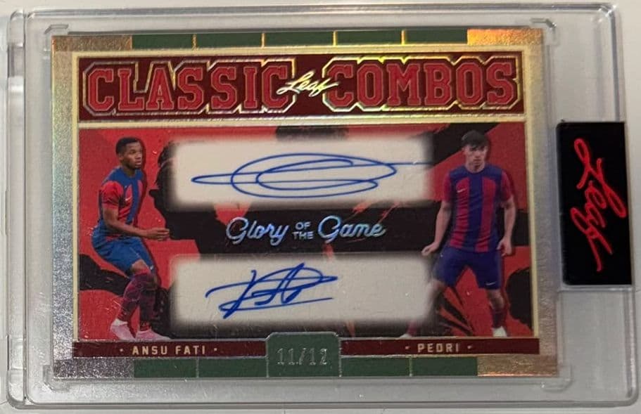2026 Leaf Glory of the Game Classic Combos #CC-2 Ansu Fati / Pedri Dual Auto /12