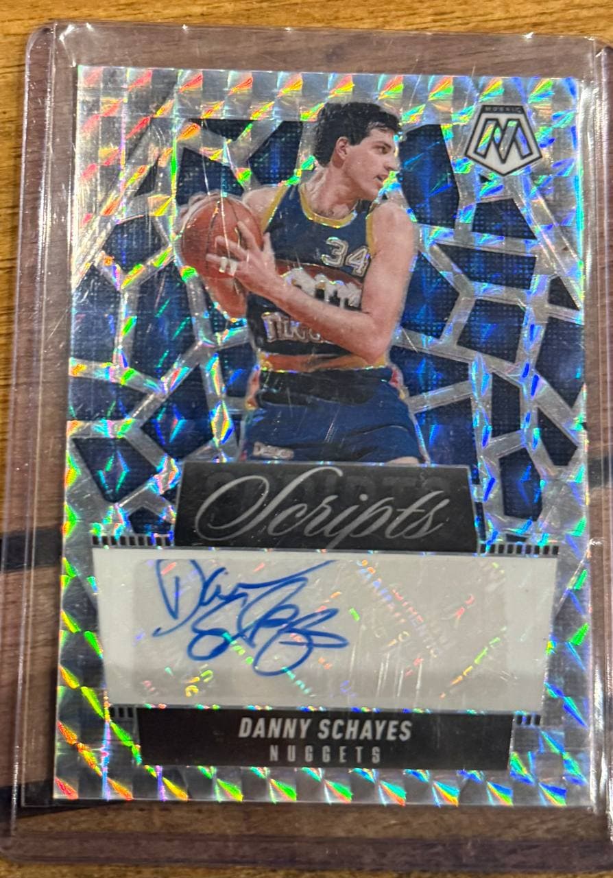 2020–21 Panini Mosaic Scripts Autographs #S-DSH Danny Schayes
