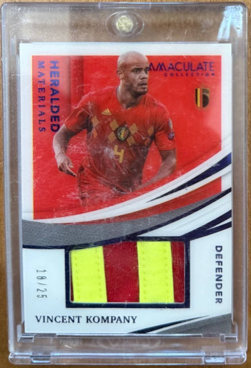 2022 Panini Immaculate Collection Soccer Heralded Materials #HM-VK Vincent Kompany Patch /25