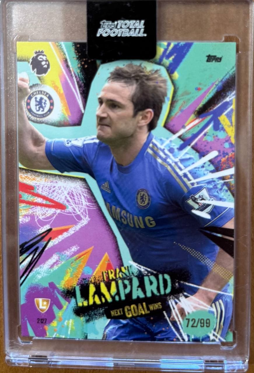 2024 Topps Total Football Next Goal Wins #2127 Frank Lampard Aqua Parallel /99